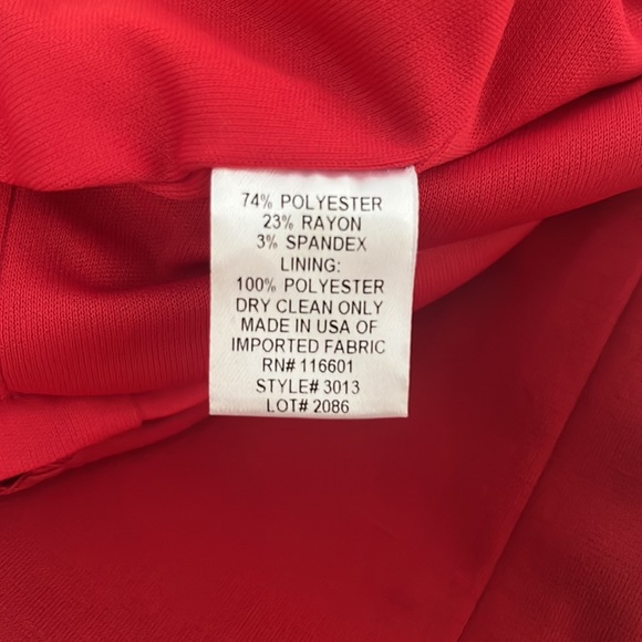 BIGIO Red Dress Size 12 - Picture 9 of 9